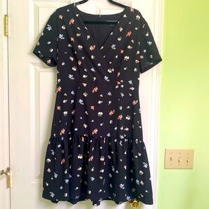 French Connection navy floral dress